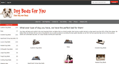 Desktop Screenshot of dogbedsforyou.com.au