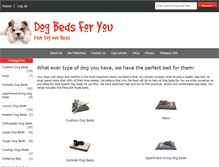 Tablet Screenshot of dogbedsforyou.com.au